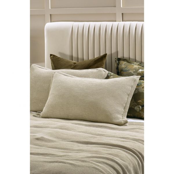 Bianca Lorenne Sottobosco Sand Standard Pillowcase Pair | Allium Interiors