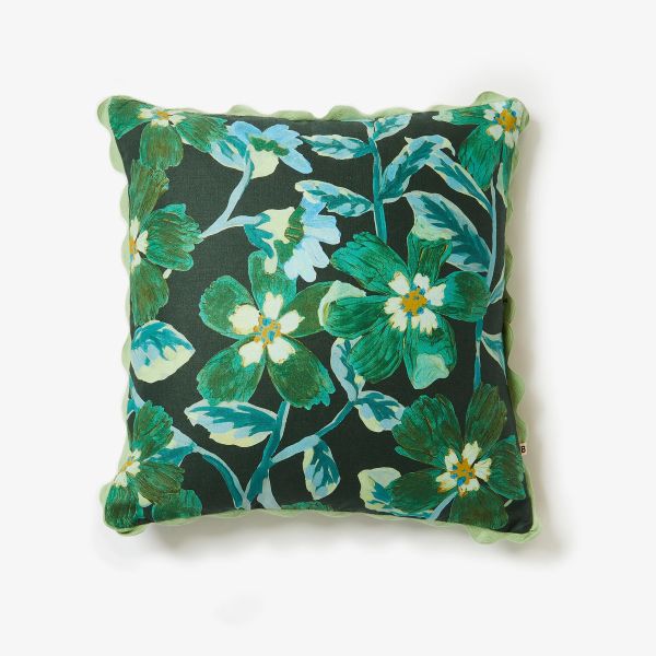 Bonnie And Neil Cushion Cosmos Green | Allium Interiors