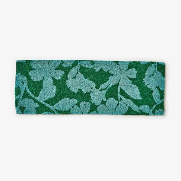 Bonnie And Neil Door Mat Mallow Blue Green Long | Allium Interiors