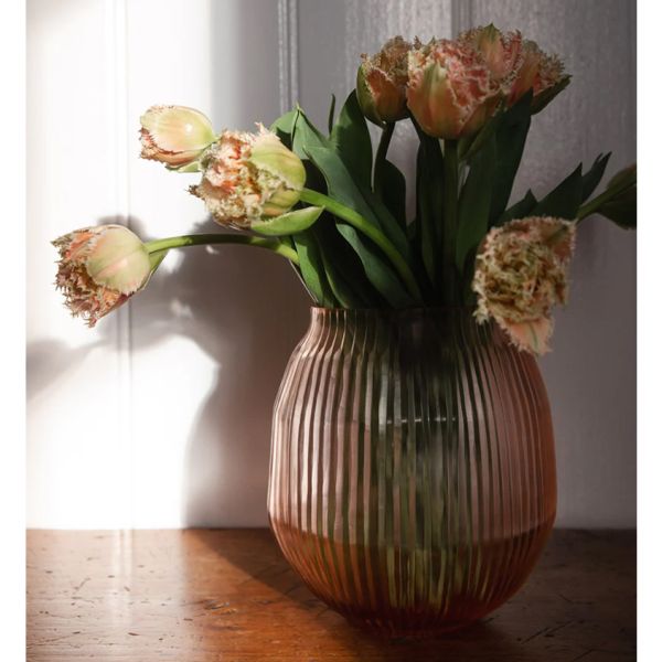 Brian Tunks Cut Glass Vase Small Copper | Allium Interiors