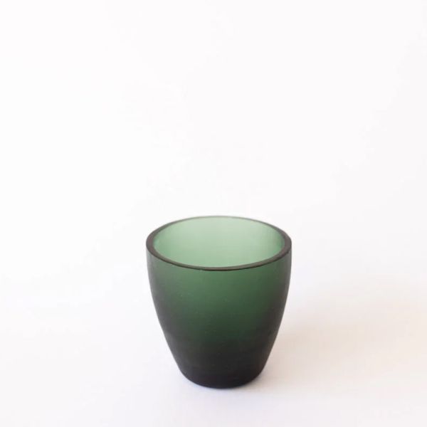 Brian Tunks Frosted Glass Votive Moss | Allium Interiors