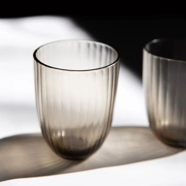 Brian Tunks Cut Glass Tumbler Iguassu S/2 Gold | Allium Interiors