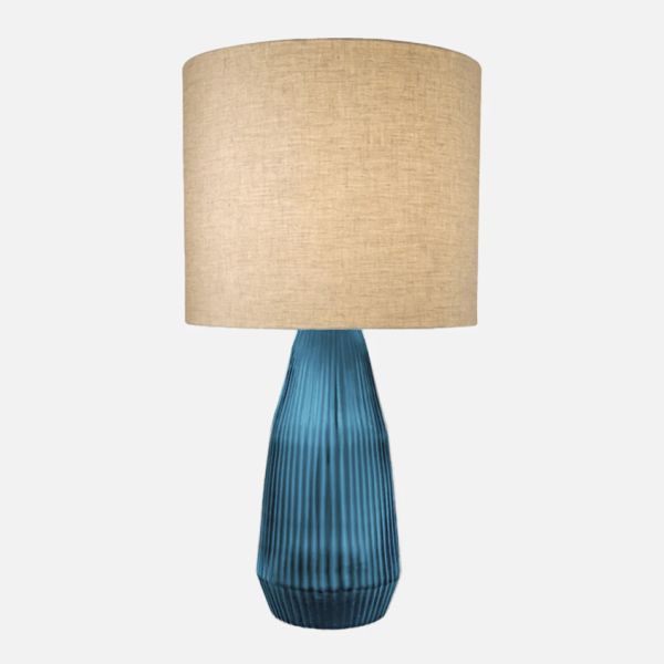 Brian Tunks Cut Glass Lampbase & Shade Large Aegean | Allium Interiors