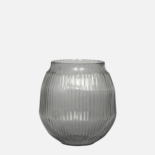 Brian Tunks Cut Glass Vase Small Slate | Allium Interiors