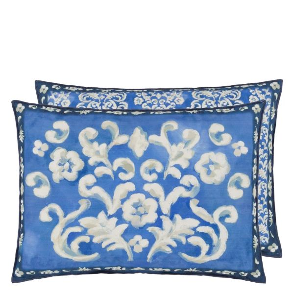 Designers Guild Cushion Isolotto Cobalt | Allium Interiors