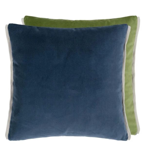 Designers Guild Cushion Varese Prussian & Grass | Allium Interiors