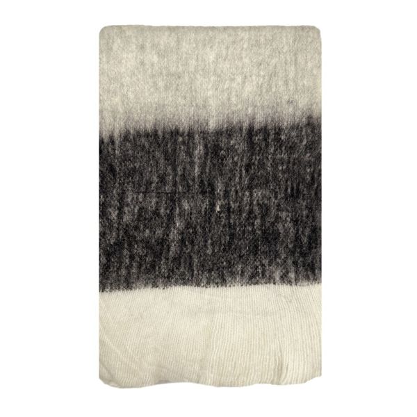 L&M Throw Bliss Stone/Black/Grey | Allium Interiors