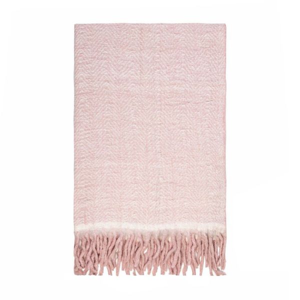 L&M Throw Bliss Rose Smoke | Allium Interiors