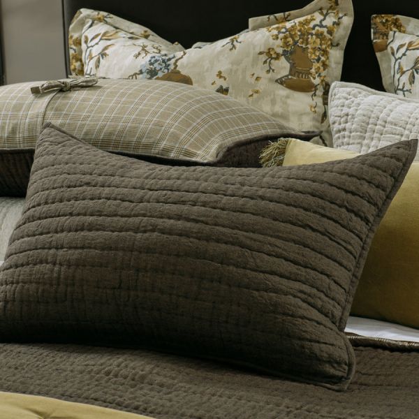 Bianca Lorenne Misaka Bronze Pillowsham Pair | Allium Interiors