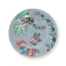 Pip Studio Flower Festival Plate Petit Four Light Blue12cm