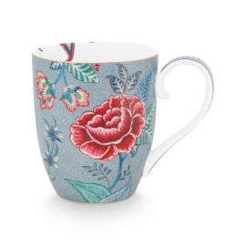 Pip Studio Flower Festival Mug XL Light Blue