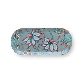 Pip Studio Flower Festival Cake Tray Rectangle Light Blue