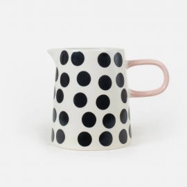 Caroline Gardner Jug Black Dots