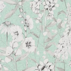 Designers Guild Wallpaper Emilie Aqua