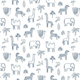 Harlequin Wallpaper Funky Jungle Navy