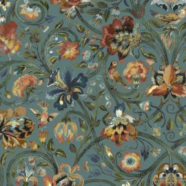 House of Hackney Wallpaper Gaia Prussian Blue