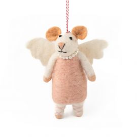 Vevoke Christmas Decoration NZ Wool Angel Mouse