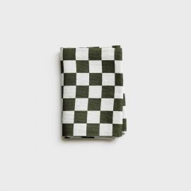 Lettuce Tea Towel Micro Checkers 