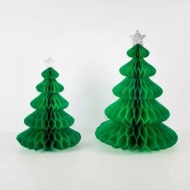 Meri Meri Christmas Honeycomb Trees Large