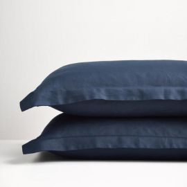 Thread Design Navy Linen Oxford Pillowcase Pair