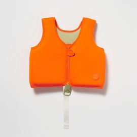 Sunnylife Kids Swim Vest Sonny the Sea Creature Neon Orange