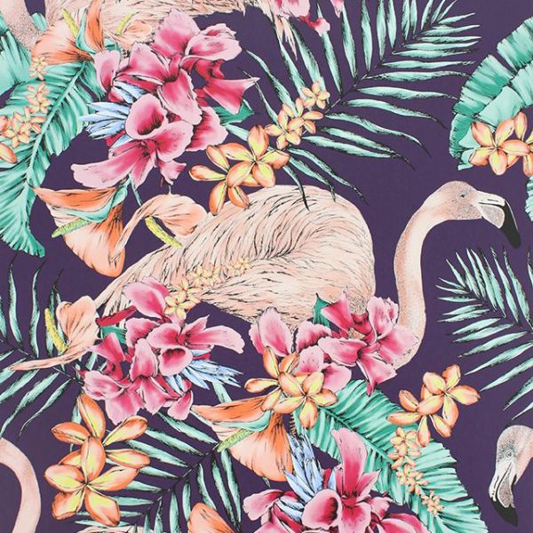 Matthew Williamson Wallpaper Flamingo Club W6800-06 | Allium Interiors