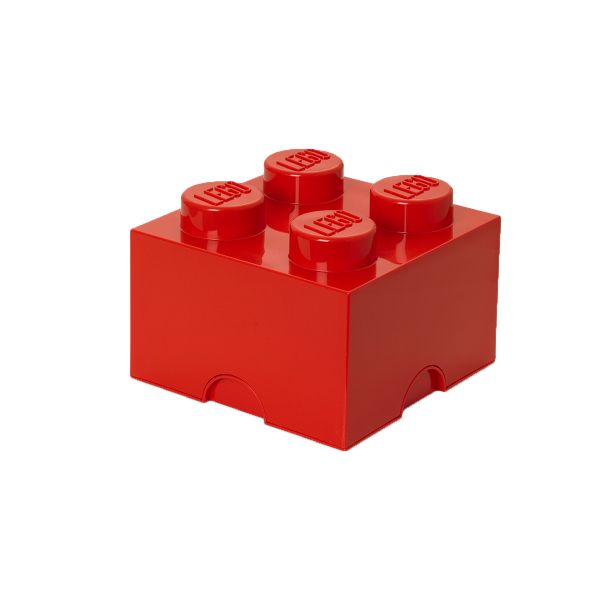 Lego storage Brick 4 | Red | Allium Interiors