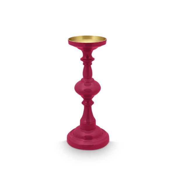 Pip Studio Candle Holder Pink Metal Medium 34cm | Allium Interiors