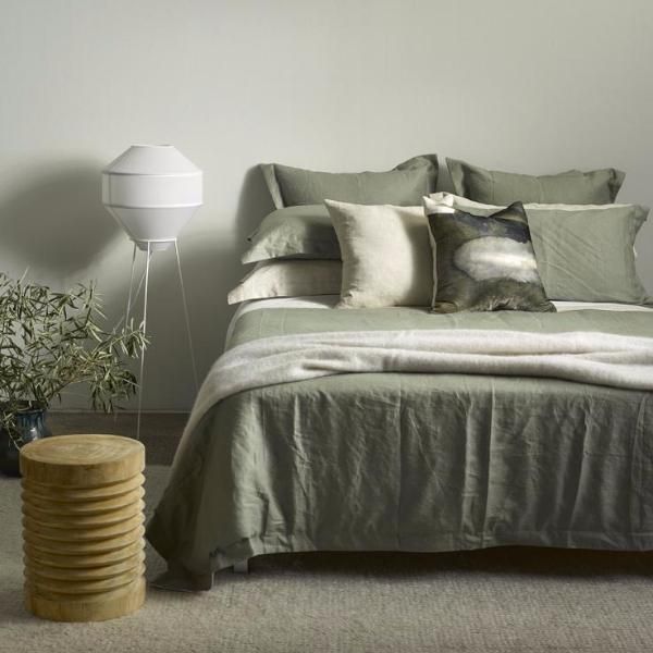 Thread Design Sage Linen Duvet | Allium Interiors