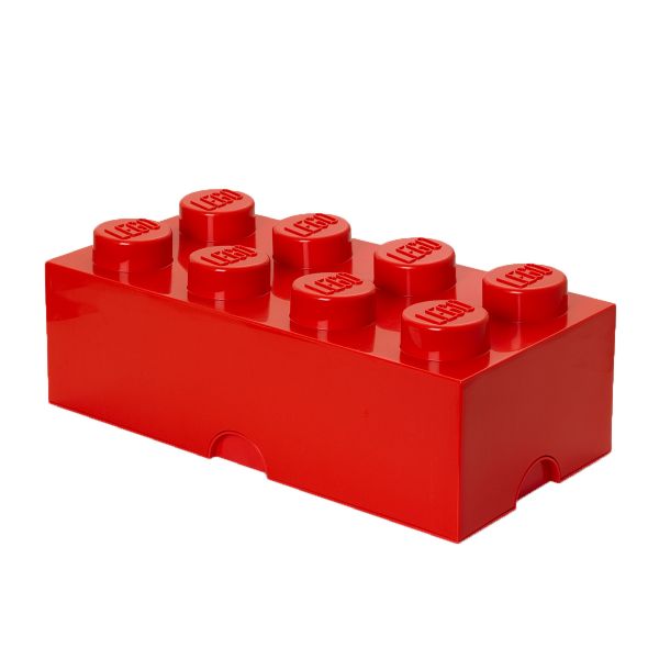 Lego Storage Brick 8 | Red | Allium Interiors