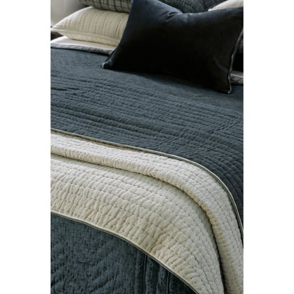 Bianca Lorenne Appetto Midnight Coverlet | Allium Interiors