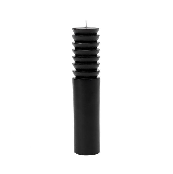 Areaware Totem Candle Large Black | Allium Interiors