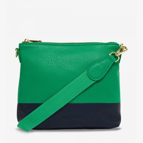 Elms+King Avoca Crossbody Green & Navy | Allium Interiors