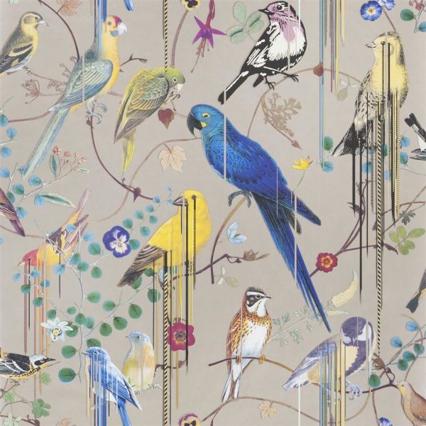 Christian Lacroix Wallpaper Birds Sinfonia Cuivre  | Allium Interiors