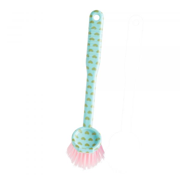 Rice Dishwashing Brush Mint Heart | Allium Interiors