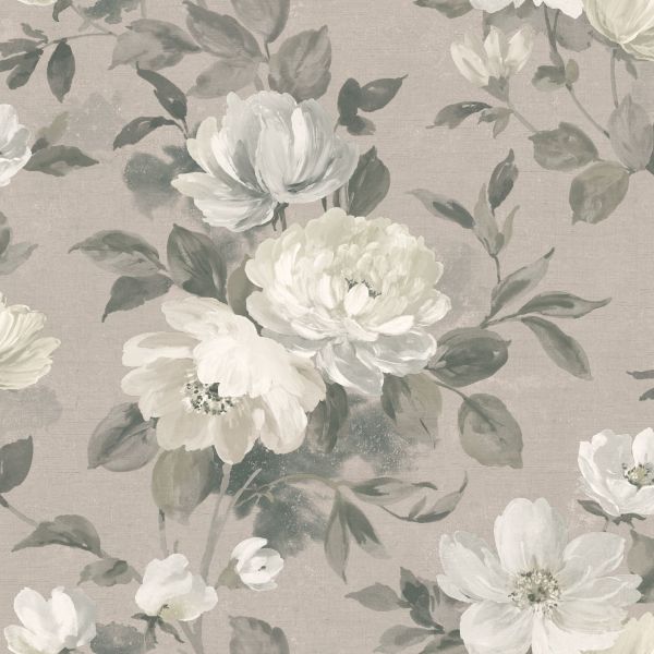 Borastapeter Wallpaper Peony Stone | Allium Interiors