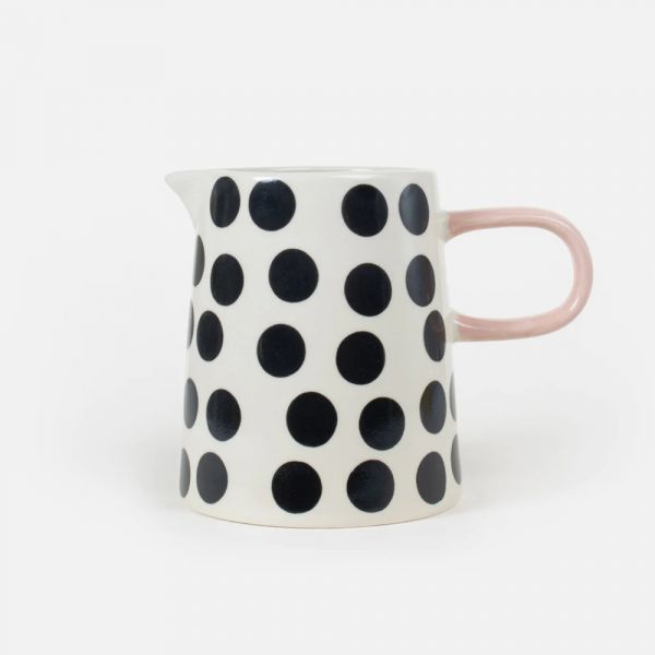 Caroline Gardner Jug Black Dots | Allium Interiors