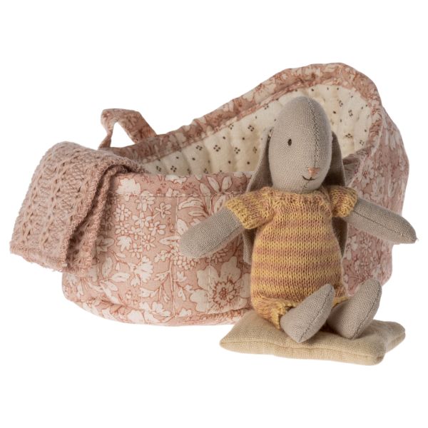 Maileg Bunny in Carry Cot Micro | Allium Interiors