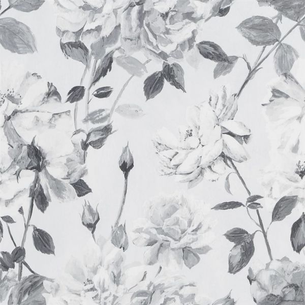 Designers Guild Wallpaper Couture Rose Noir | Allium Interiors