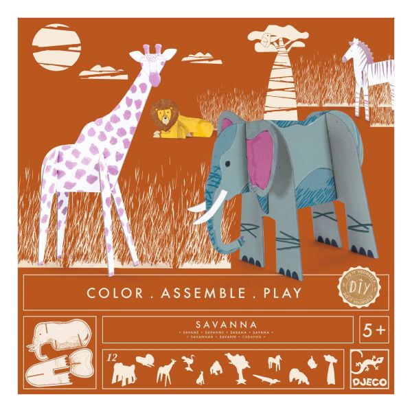 Djeco DIY Colour Assemble Play Savanna | Allium Interiors