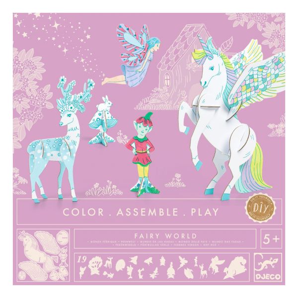 Djeco DIY Colour Assemble Play Fairy World | Allium Interiors