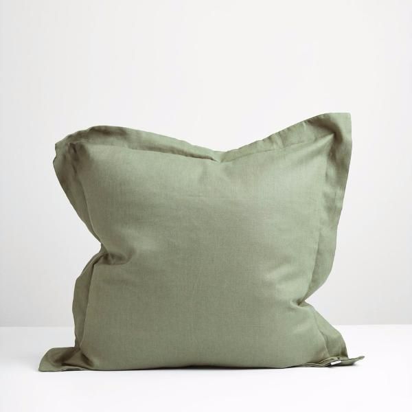 Thread Design Sage Linen Euro Pillowcase | Allium Interiors