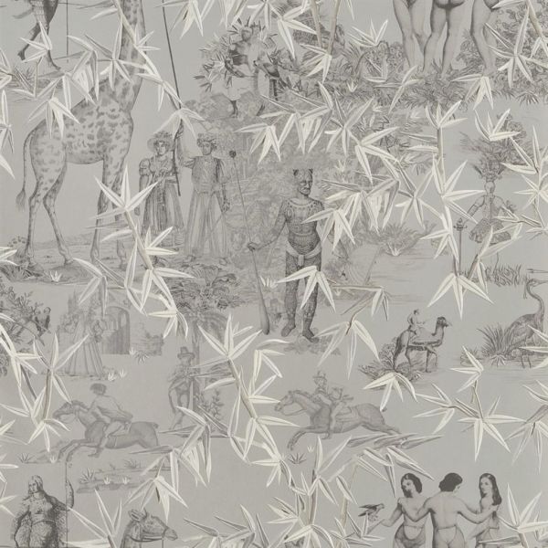 Christian Lacroix Wallpaper Exotisme Argent | Allium Interiors