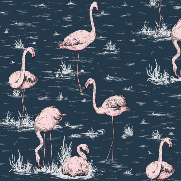 Cole And Son Wallpaper Flamingos 112/11041 | Allium Interiors