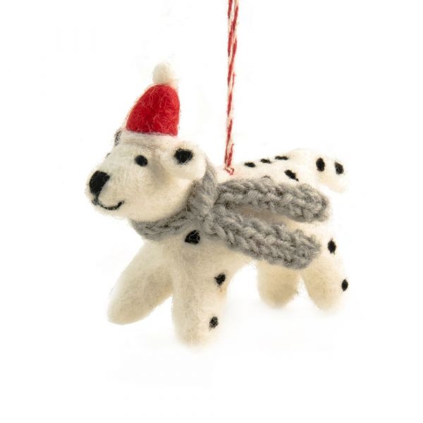 Vevoke Christmas Decoration NZ Wool Dog Spot | Allium Interiors