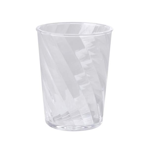 Rice Acrylic Twisted Tumbler Clear | Allium Interiors