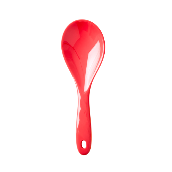 Rice Melamine Salad Spoon Red | Allium Interiors