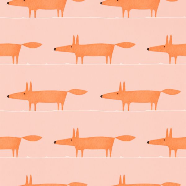 Scion Wallpaper Midi Fox Milkshake/Rose | Allium Interiors