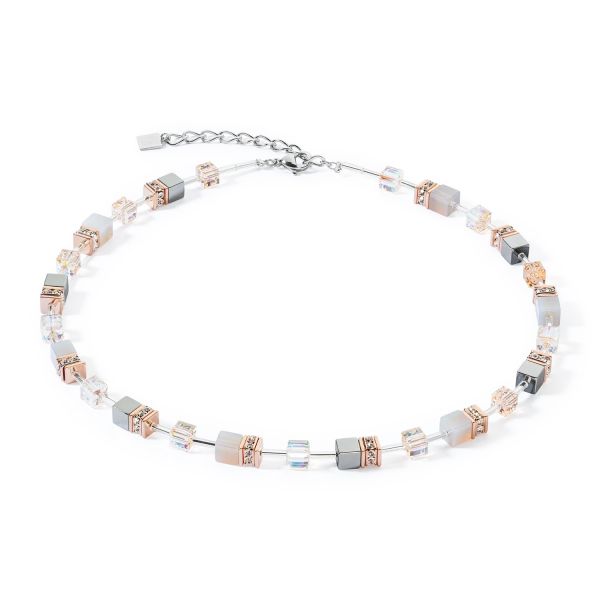 COEUR de LION Necklace Iconic Precious Agate Rose Gold-Peach | Allium Interiors