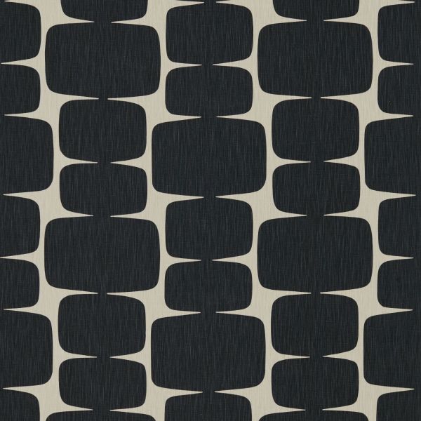 Scion Fabric Lohko Liquorice/Hemp | Allium Interiors